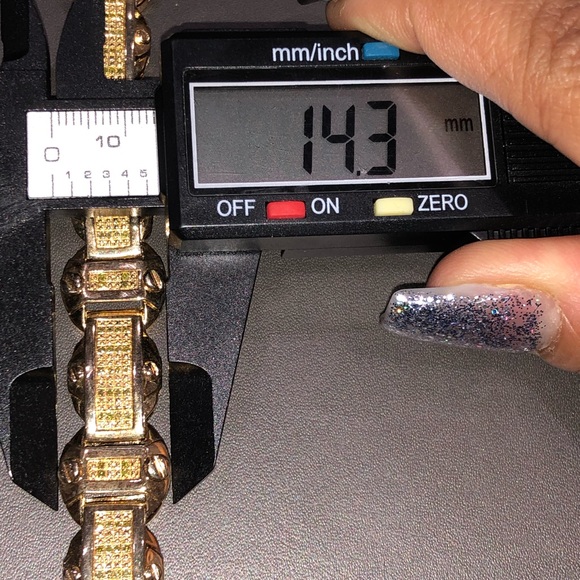 Real diamond custom made men bracelet unbeatable NOT CZ not fake best gift SALE - Picture 5 of 10